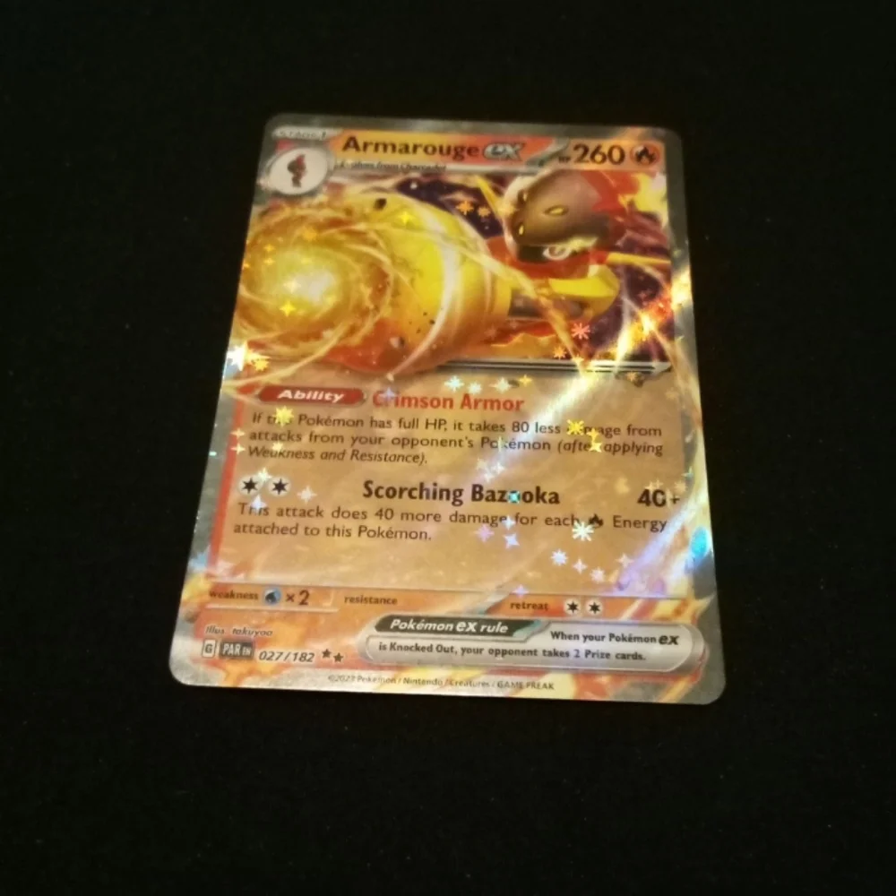 Pokemon Armarouge ex 027/182 Scarlet & Violet Paradox Rift Rare Holo